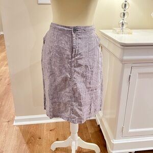 Grey linen skirt Christopher & Banks